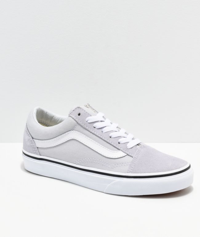 grey and white vans